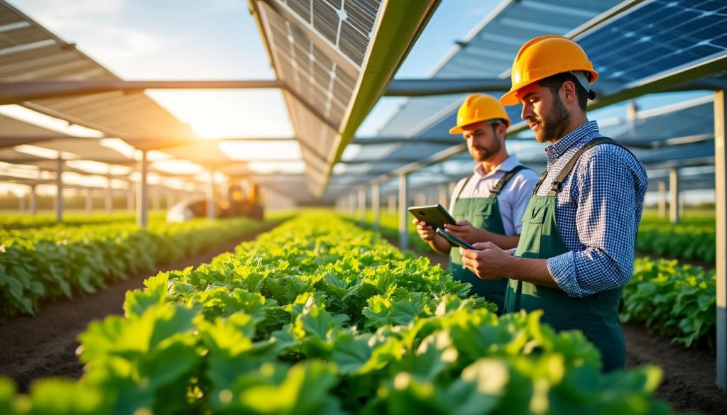 découvrez comment l'agrivoltaïque révolutionne l'agriculture en 2026 grâce à l'énergie solaire, alliant production agricole et génération d'électricité durable.